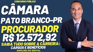 Procurador PGM Câmara de Pato Branco-PR. Saiu edital com salário de R$ 12.572,00 + Benefícios