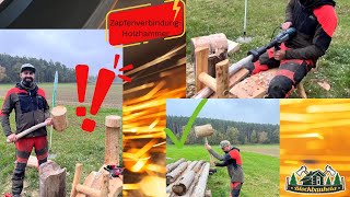 Zapfenverbindung - Holzhammer