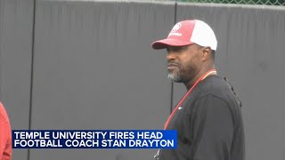 Temple University fires head football coach Stan Drayton