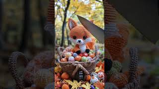 Cute Crochet Fox In The Forest!