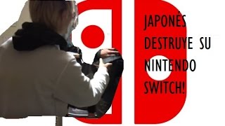 Japonés destruye su nintendo switch en español