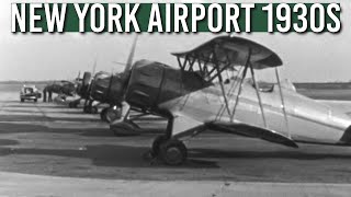 Vintage Airfield Glory: Waco Biplanes at Lindbergh's Takeoff Airfield | Roosevelt Field 1930s