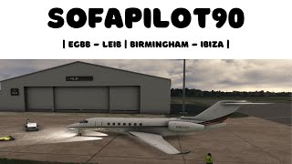 |NetJets Flight 4 |EGBB - LEIB | | ATC Vatsim | Citation Longitude |