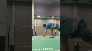 How to practice backhand clear by yourself #badminton