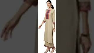 Indo Era Women's Pure Cotton Solid Straight Kurta Palazzo With Dupatta Set(Ie10ks4be1096)