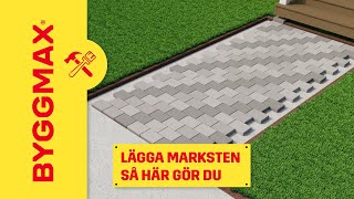 Lägga marksten, så här gör du!