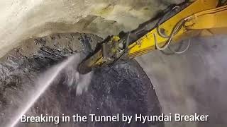 Breaking in the Tunnel by Hyundai breaker