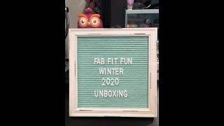 FabFitFun Winter 2020 Unboxing