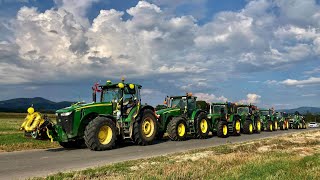 Spanilá jízda - John Deere 8335R, 8330, 8400, 7270R, 7820, 7530P, 6534, 5100R / GoPro