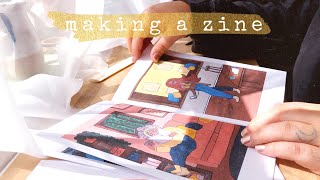 Making a Zine : using arteza gouache