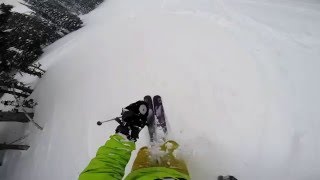 Park City Canyons Skiing  Dec 23 2015 Epic Powder Day snow hasn't stop falling for several days