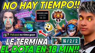 😱TURBAZO A SUMAIL! DE APURADO PAKAZ SE VE OBLIGADO A TERMINARLE EL DOTA EN 18 MIN A SUMAIL!!