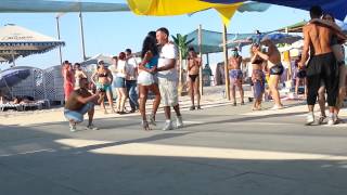 Kizomba Игорь Кирияк&Инна Дорошенко мастер-класс Salsa on the beach 2014