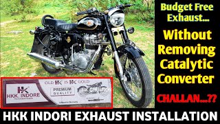 HKK Indori Exaust Installation in Royal Enfield Bullet 350 BS6 | HKK Indore Silencer @rkcreations03