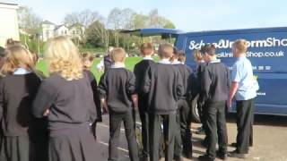 Donating School Uniform to People in Motion with Monmouth Comprehensive School