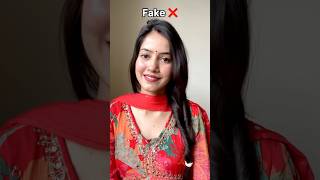 Fake❌ v/s Real✅ Fishtail Braid Hairstyle || #hairstyle #hairtutorial #braids #shortsviral