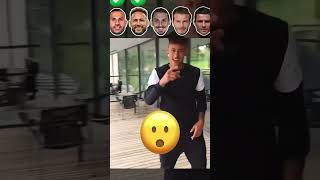 Footballers doing trick shots