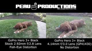 GoPro Hero3+ Black vs 4.14mm f/3.0 78° HFOV 5MP GP41430 (No Distortion)