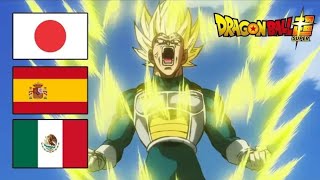 Reaccionando a Vegeta y Goku se transforma en SSJ comparación japonés castellano y latino