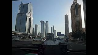 Drive through #dubaicity centre. #burjkhalifa #traveldiary