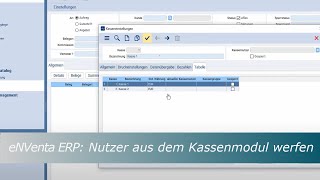 eNVenta ERP ✅ Nutzer aus dem Kassenmodul werfen