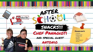 After school snacks with Chef Panagioti 👨🏼‍🍳 and his friend Antonio!