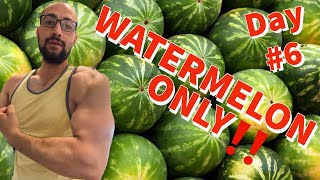 Getting shredded From eating watermelon | Day #6