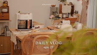 housewifevlog || Bikin 3 cemilan praktis dengan Mecoo Aesthetic Airfryer Transparant