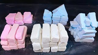 Asmr Gym Chalk Crushing | White Pink and Blue Chalk Sticks