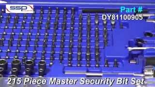 Deluxe Master Security Bit Tool Set