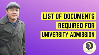 List documents required for university admission | University of Birmingham | University of York