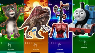 🦖 Talking Tom vs World Jurassic vs Siren Head vs Thomas Train exe | Coffin Dance 🪩