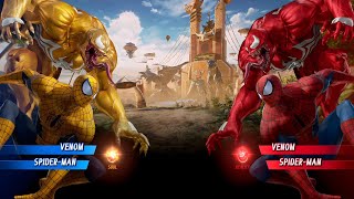 Venom Spiderman (Yellow) vs Venom Spiderman (Red) Fight - Marvel vs Capcom Infinite PS4 Gameplay