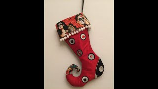 Elf Christmas stocking tutorial (Variations on a Theme) Free pattern