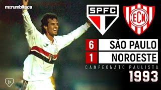 São Paulo 6x1 Noroeste - 1993 - RAÍ, CAFU, PALHINHA E MULLER EM MAIS UMA GOLEADA DE UM TIME MÁGICO!