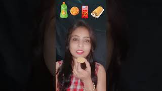 Emoji Eating Challenge 🍓🥝🍟🍔🍳 Indian🇮🇳Girl👸 #shorts #ytshorts