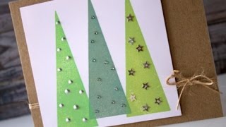 Holiday Card Series 2014 Day #22 - The Alley Way Stamps Tree Card