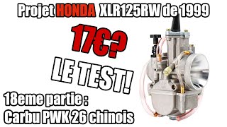 HONDA XLR125R JD16 Part 18 - Montage et test du carburateur PWK 26 AliExpress