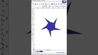 New 3d type Design in Corel draw/ use polygon tool make design.#shorts #video #coreldraw