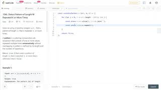LeetCode 1566. [easy] Detect Pattern of Length M Repeated K or More Times