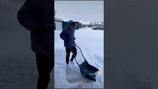 Winter Outdoor Gym. Our Typical Winter Exercise in Winnipeg 💪🏋️#winnipeg #manitoba #shorts