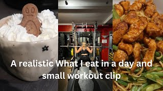 WHAT I EAT IN A DAY - a realistic what I eat in a day and a monday gym workout - January 2024