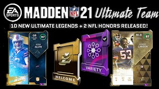 MUT 21 Ultimate Legends Are Here! 10 NEW ULs PLUS 2 NEW NFL Honors LTDs