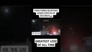 Ford Mustang Loses Cops in Seconds #greatestofalltime #ford #fordmustang #policechase  #carescape