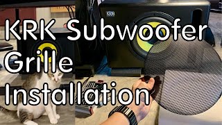 KRK subwoofer grille installation