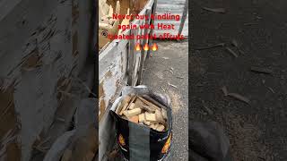 Free kindling with heat treated pallet offcuts! #firepit #shorts #free