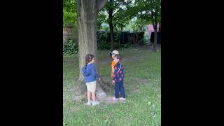 The 3 curious little kids hanging out ☺️