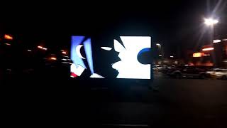 Digital billboard truck in silver 7 parking lot Vegas