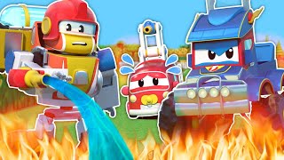 🔥NO! Babies Are Missing! Hurry ROBOT Firetruck and Super Monster Truck! 🚒| Safety Cartoon