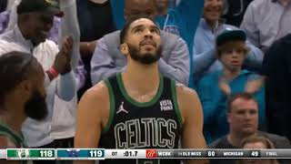 Miles Bridges hits game winner vs Celtics and Jayson Tatum missed clutch Freethrow!